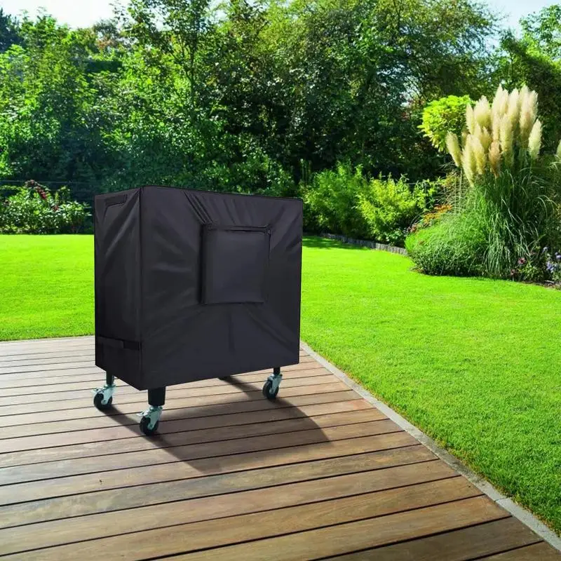 Outdoor Cart Cover Ice Chest Rolling Cooler Waterproof Cover Heavy Duty Sturdy Outdoor Bar Cart Sunlight Rain Protection For