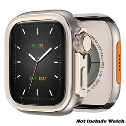 Premium Metal Frame Bumper Case - Sleek Protector Cover for Series 10 11 46mm (Titanium)