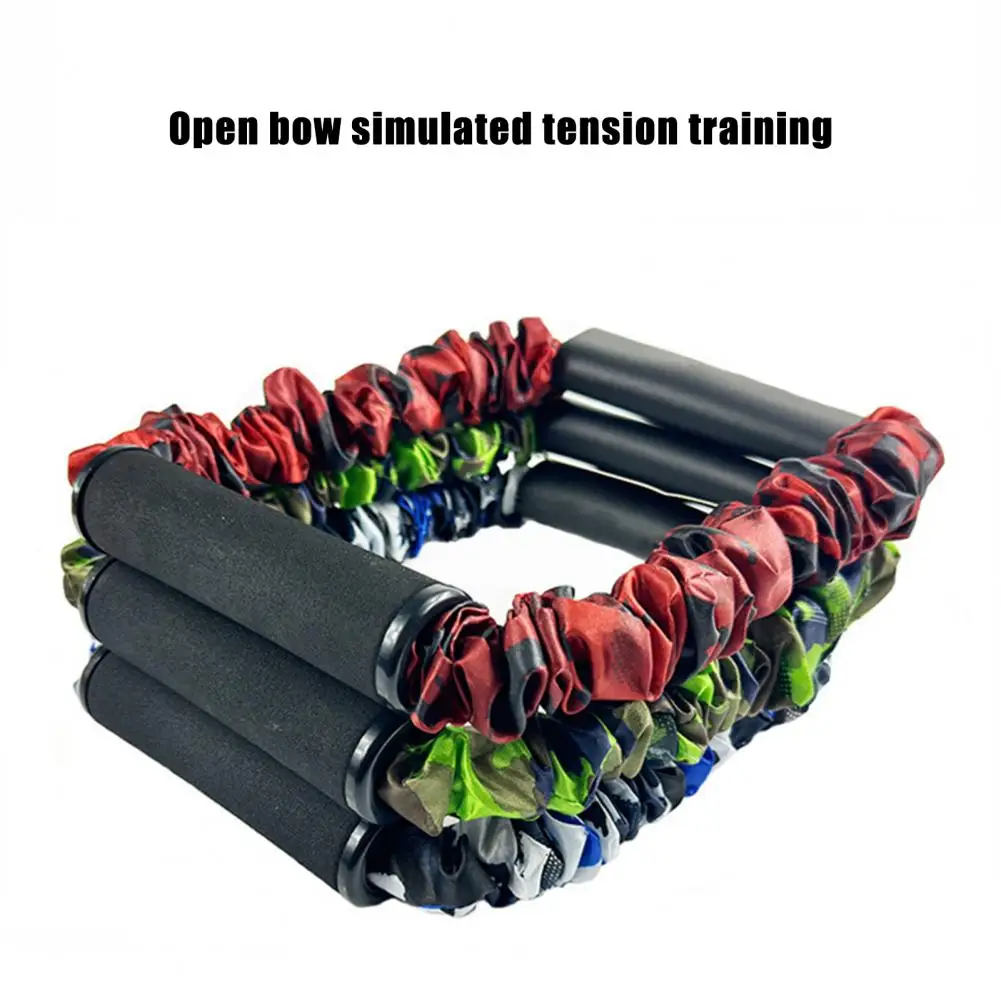 Archery Simulation Exerciser 25/45/65 Lbs Bow Trainer Tension Rope Arm Strength Hunting Recurve Compound Practice Drawstring