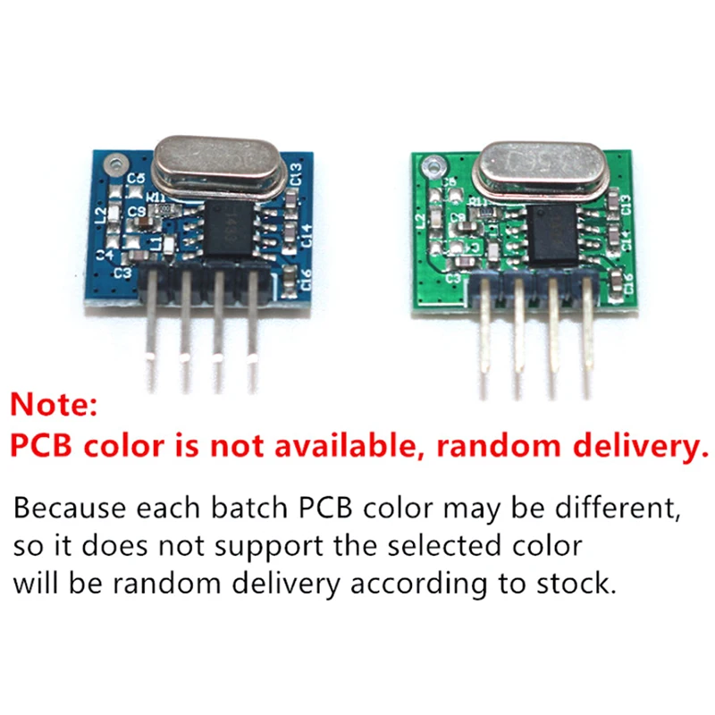 1Set RF module 433mhz superheterodyne receiver and transmitter kit for arduino