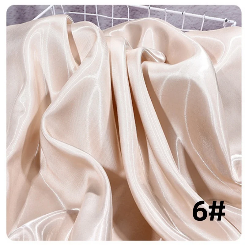 Liquid Water Light Reflective Satin Fabric by the Meter - Smooth, Breathable Finish