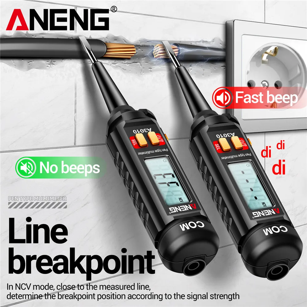 ANENG PN200 클램프 미터 & A3010 펜 멀티미터 세트 | DIY 및 전문가를 위한 AC/DC 전압, 전류, 저항 측정