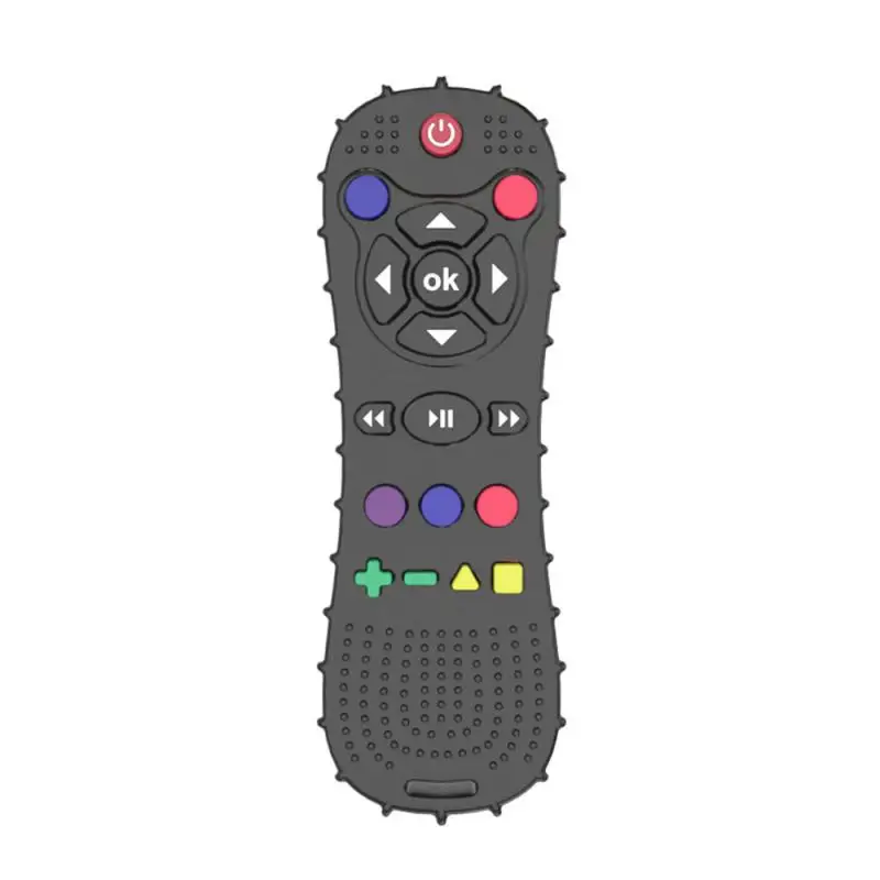 Teether Gamepad Cartoon Gamepad Teething Toys Silicone Game Console Anti-eating Hands Silica Gel Baby Toys Bite Easy To Clean