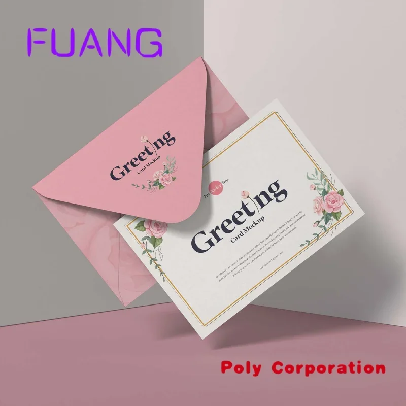 

Custom high quality luxury printing business wedding thank you paper greeting card