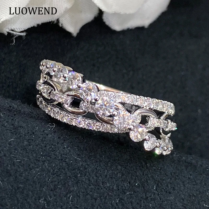 new strawberry ring box rose flower jewelry package box wedding party rings earring display box heart flocking gift storage case LUOWEND 18K White Gold Rings Luxury Natural Diamonds 0.93carat Ring Wedding Band for Women Engagement Party Jewelry Customize