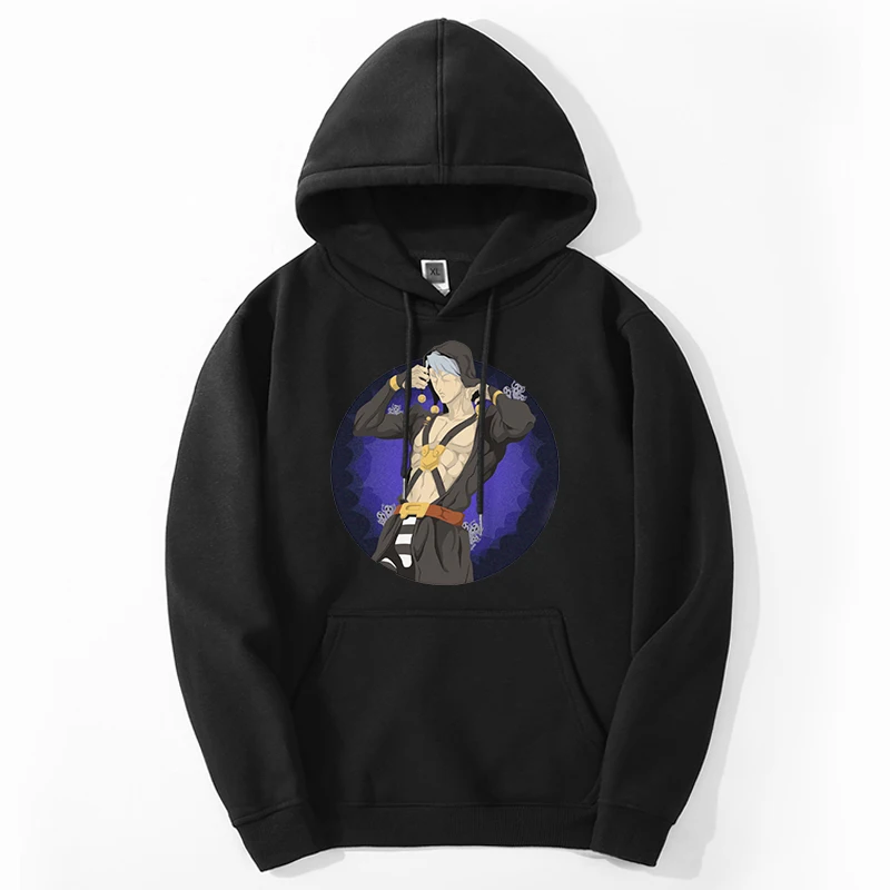 

JOJO's Bizarre Adventure Unisex Hoodie Japanese Anime JOJO Printed Men's Sweatshirts Oversize New Long Sleeve Pullover Clothes