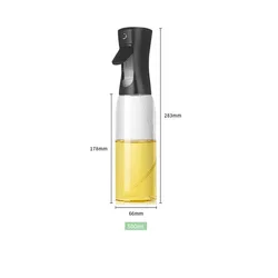 Streamlined Black Oil Spray Dispenser for Cooking and Barbecue, 500ml Capacity (Black 500ml)