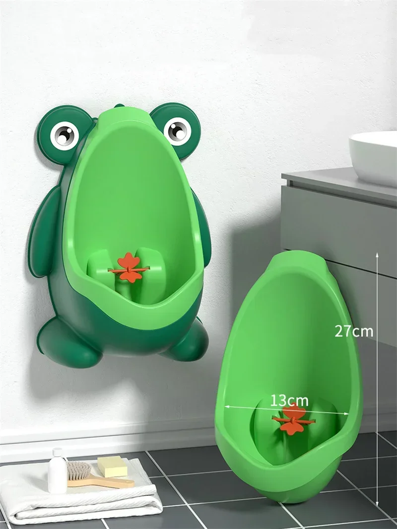 Cute Frog Children Toilet Potty Training Urinal Kids Toddler Pee Trainer for Boys Bathroom with Funny Aiming Target Baby Toilet 4