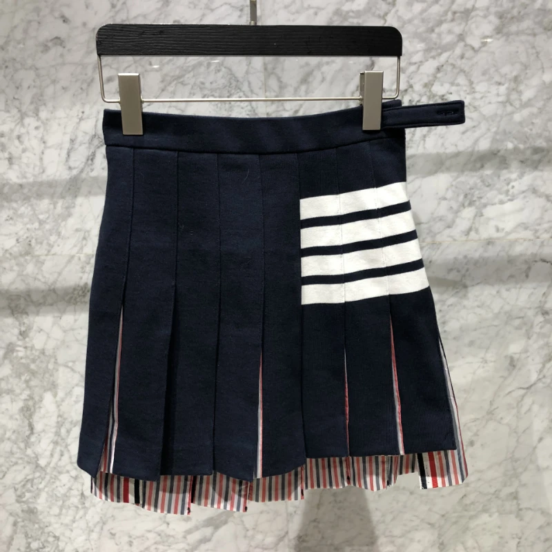 

New Sprng Vintage Women Skirt Korean Fashion High Waist Tennis Skorts Female Golf Jupe Cotton Pleated Faldas Petticoat Mujer