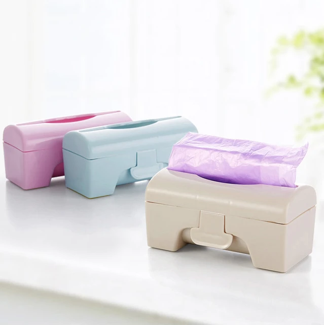 Plastic Storage Box Garbage Bag Kitchen Garbag  Wall Plastic Bags Storage  Box - Bag - Aliexpress