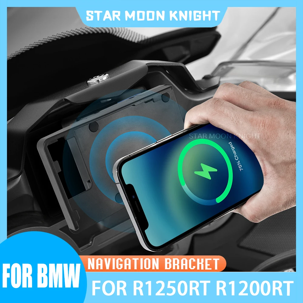 Support Téléphone Moto BMW R1200RT / R1250RT 2014-2020 - Charge USB Et Sans Fil | Fixation Cockpit - 11