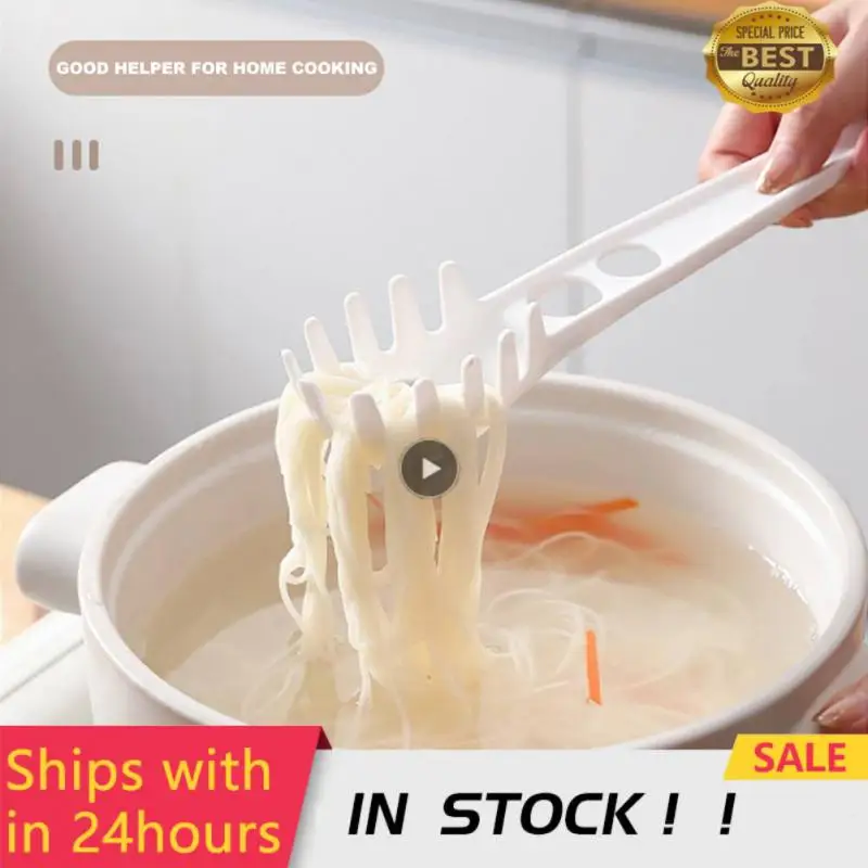 Silicone Pasta Noodle Spoon Pasta Scoop Colander Noodle Spaghetti Ladle Slot Spoon Heat