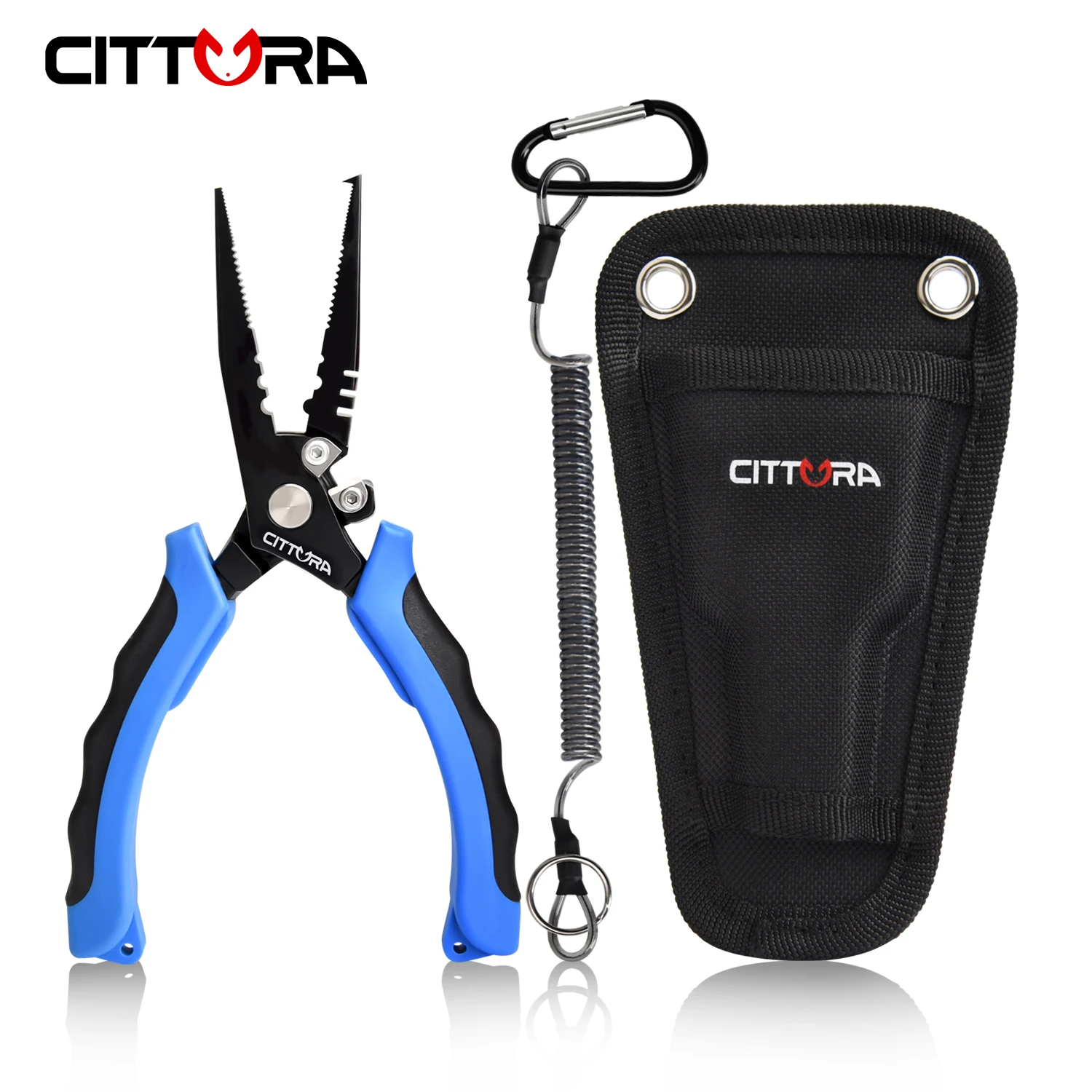 Cittura 7 Inch Fishing Pliers Saltwater Hook Remover Stainless Steel