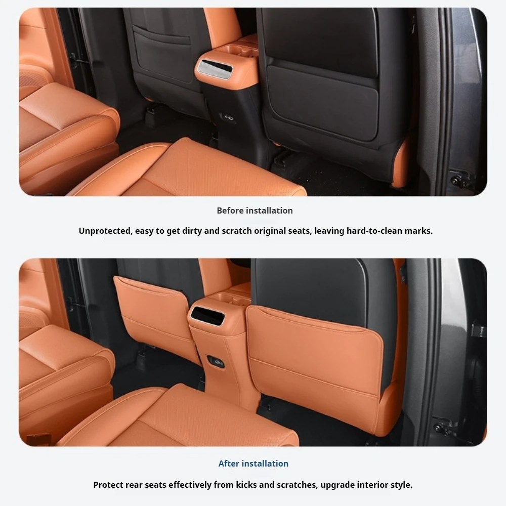 Leapmotor C16 C10 시트 안티 킥 패드에 적합 특수 뒷좌석 업그레이드 수정 안티 킥 시트 장식 액세서리