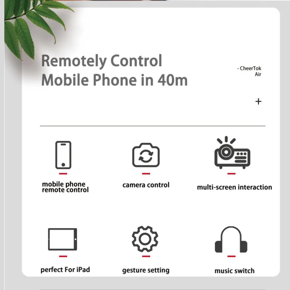 CheerTok Air Singularity Mobile Phone Remote Control Air Mouse Bluetooth Wireles