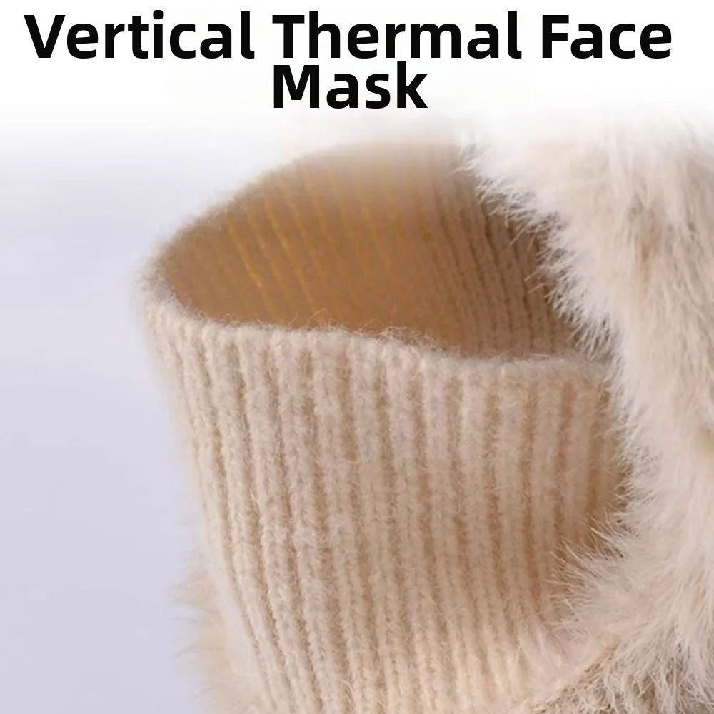 Coldproof Scarf Mask Integrated Hat Warm Lining Cartoon Children Windproof Hooded Hat 4 in1 Neck Warmer Windproof Hood