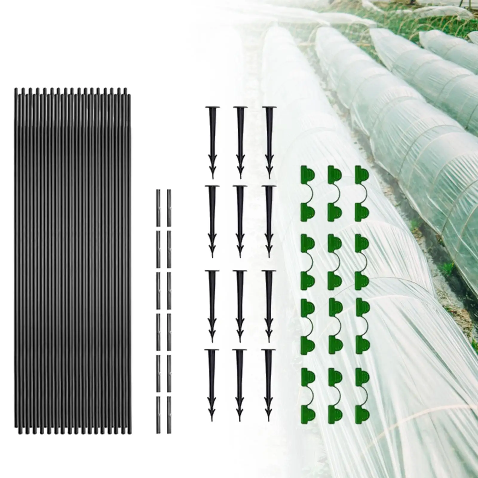 

Садовые кольца с зажимами, тепличные кольца, туннель для выращивания, опорная рама из стекловолокна