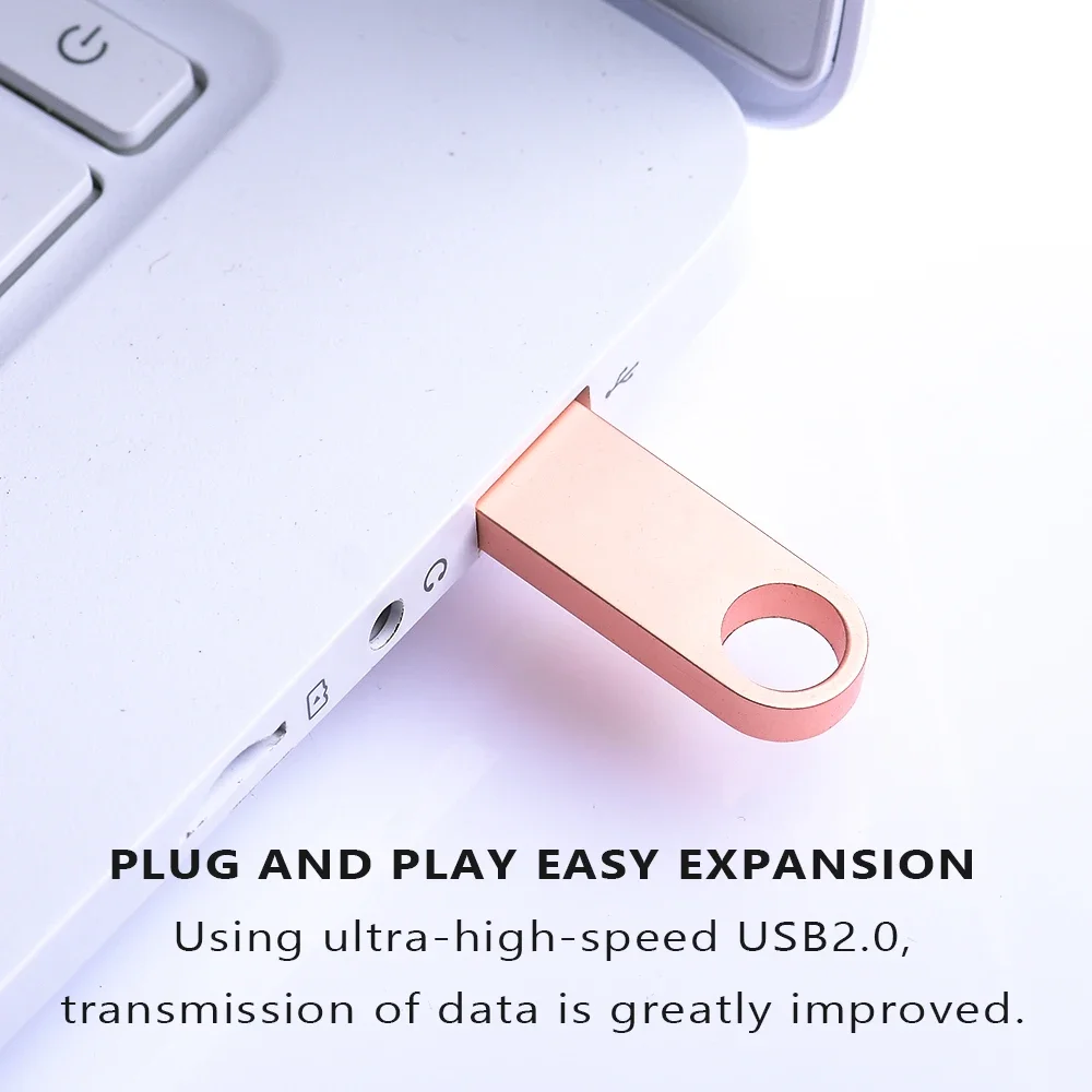 Usb Flash Drive Flash Drive Free Metal USB 2.0 Flash Drive 64GB Pendrive16GB High Speed Waterproof Pen Drive 128GB Memory Stick Gifts Key Chain