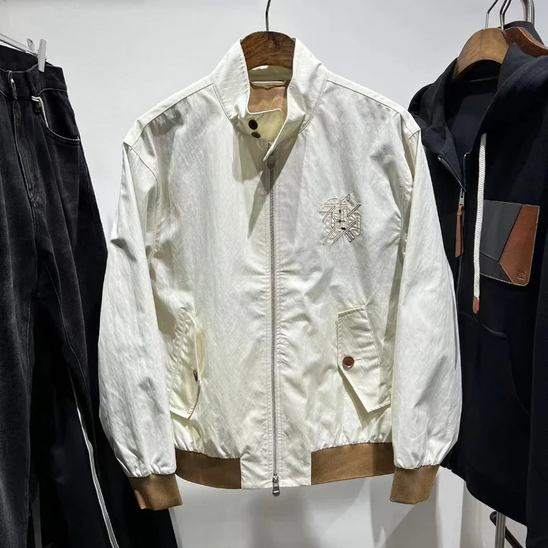 

2023ss Stand Collar Jacket Casual Versatile Coat Warm Windbreaker Streetwear Techwear Autumn and Winter Clothing Clothes