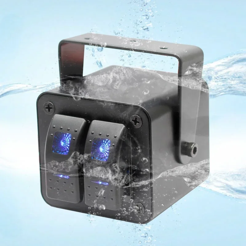 4 Interrupteur à Bascule, Interrupteur 12V Etanche 25A SPST Marchearret 2 Positions Avec Capuchon Impermeable Pour Voiture Equipements Electroniques Applications Exterieures Et Interieures 90643627