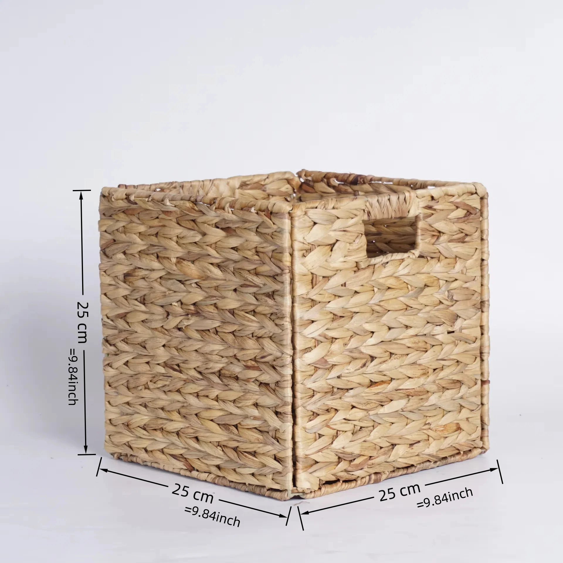 Foldable Storage storage baskets Hand Woven Cube for Shelves, Large Storage Storage Baskets Wicker basket Home Storage 2