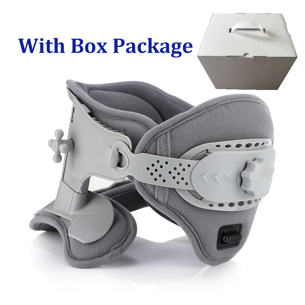 3 In 1 Neck Cervical Traction Electric Heating Spine Stretcher Support Collar
