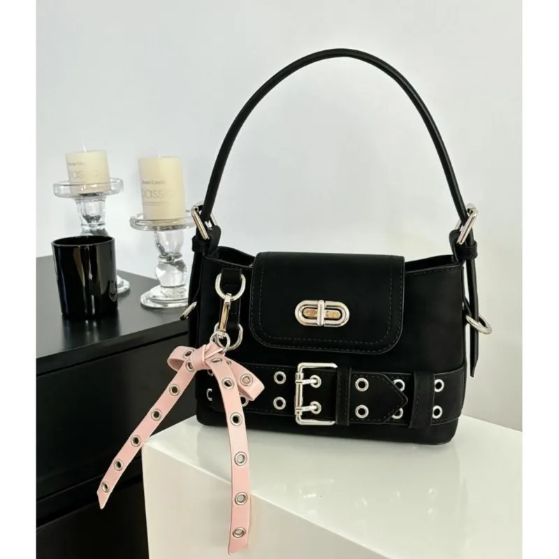 JIAERDI Hot Girls Pink Y2k Hand Bag Purse Women 2025 New Retro Handle Bow Square Bag Handbag Female High Street Crossbody Bags