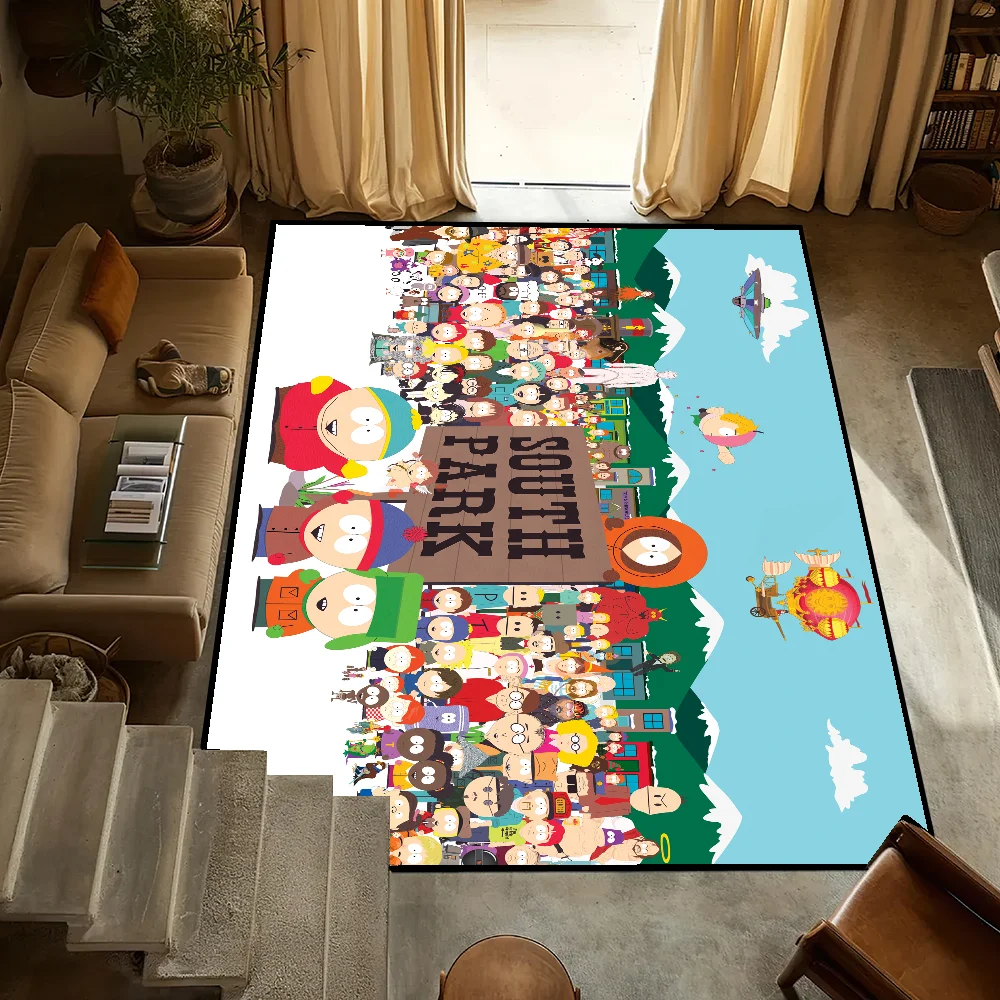 Door Mat s-South Anti-Slip Kitchen p-Park funny Bedroom cartoon Handmade Tufted cute Rug Carpet Living Room Entrance Decoration 6