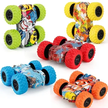 Double-Sided Inertial Flip Car Toy 1