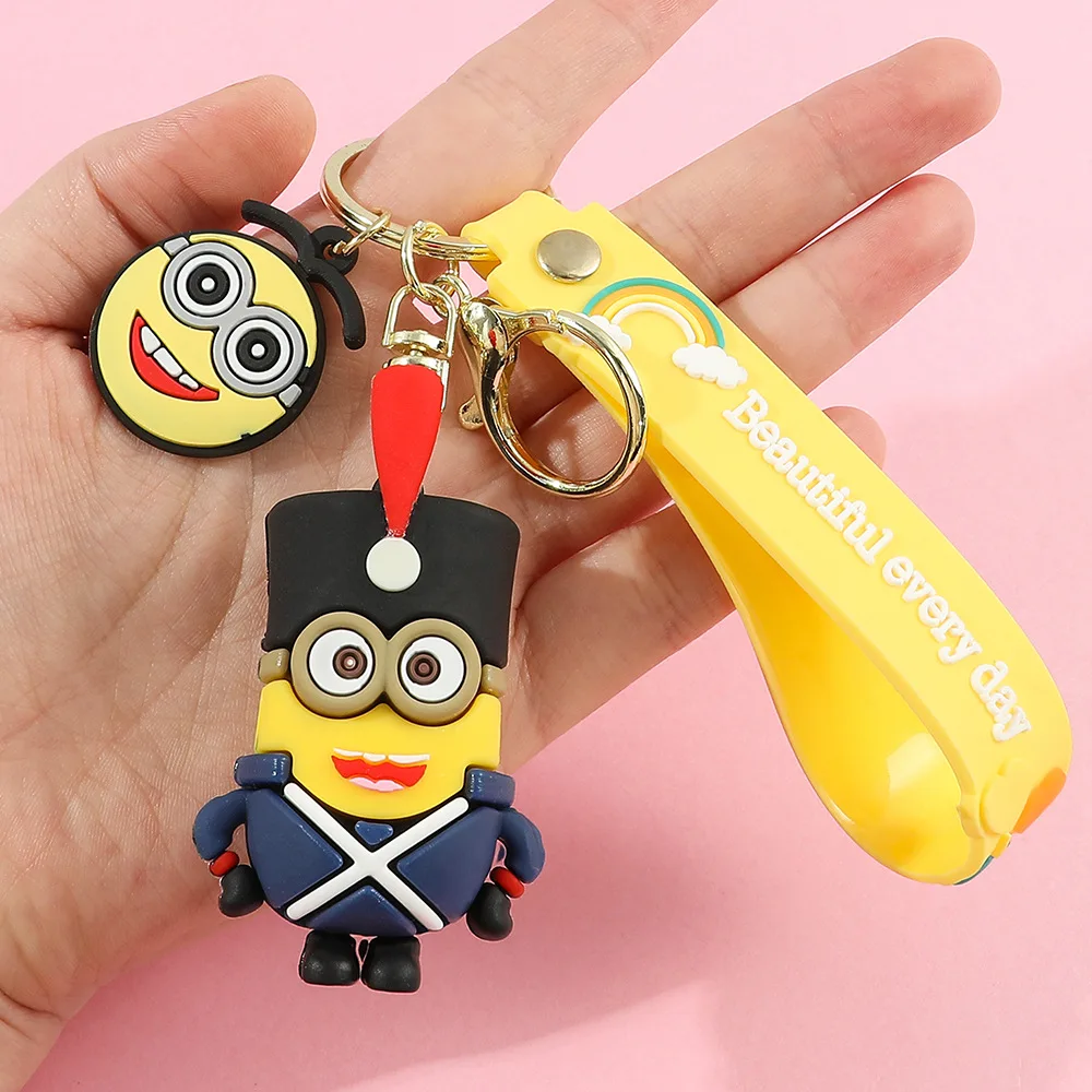 Cartoon Space Minions Schlüsselanhänger Cosplay Puppe Spielzeug Niedlicher Auto Schlüsselanhänger Rucksack Anhänger Urlaub Geschenke Modeschmuck Accessoires – Detail 8