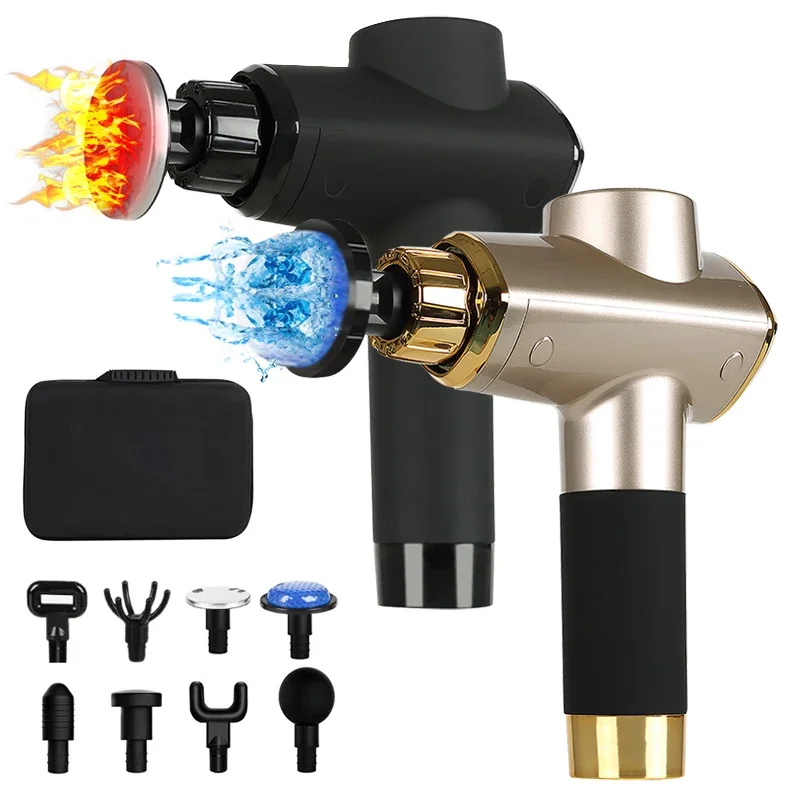 Electric Cordless Private Label Sport Fascia Gun Deep Tissue Vibration Percussion massage pistol Mory Muscle Massage Gun
