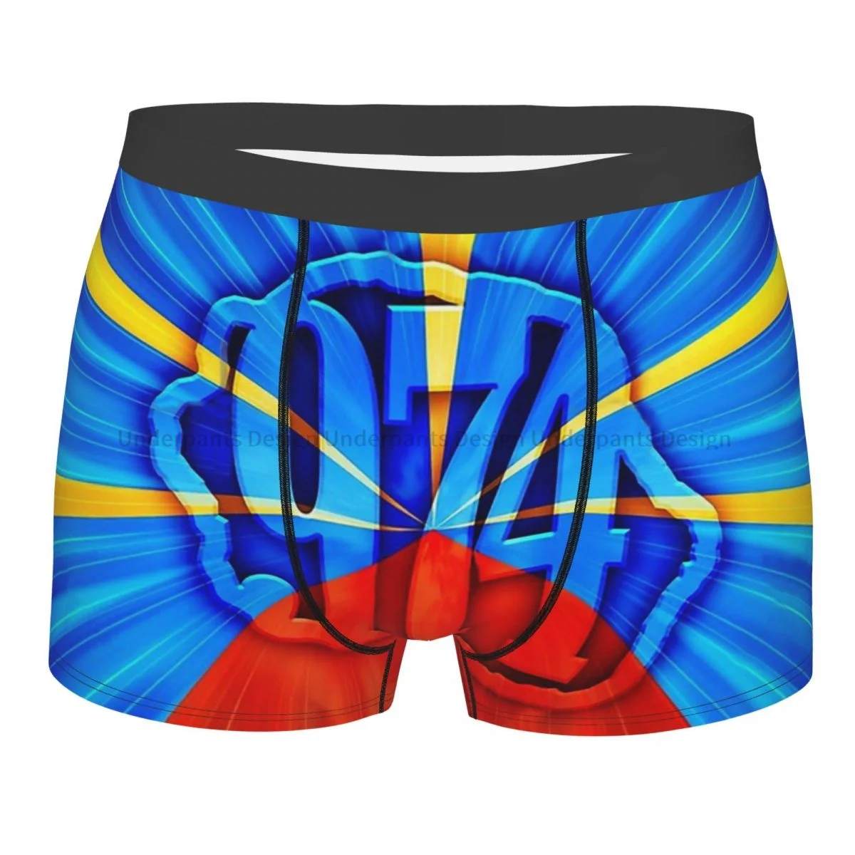 

National Flag 974 Maveli Reunion Island Underpants Breathbale Panties Men's Underwear Ventilate Shorts Boxer Briefs