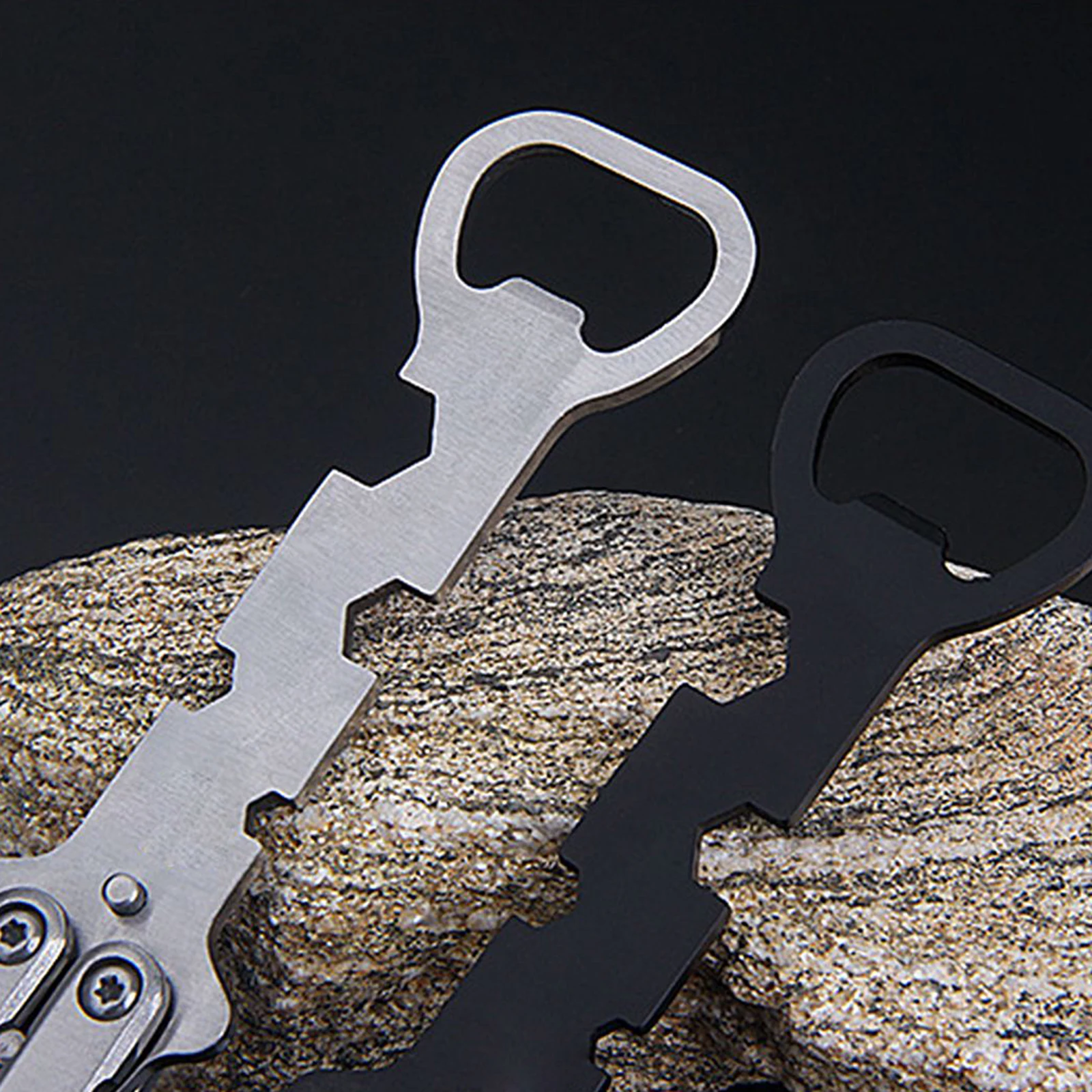 bottle opener butterfly knifeblack OTF Knife