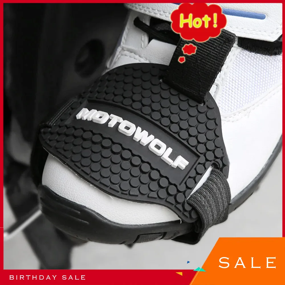 Wear-resisting Rubber Motorcycle Gear Shift Pad Riding Shoes Scuff Mark Protector Motorbike Boots Cover Shifter Guards