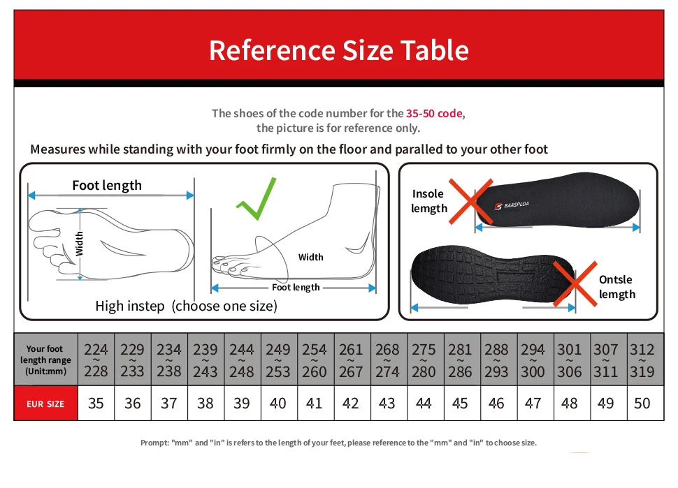 Description Picture 2 of itemBaasploa Men Running Shoes Lightweight Sneakers Designer Sneaker Male Breathable Tennis Shoe Non Slip New Sport Shoes
