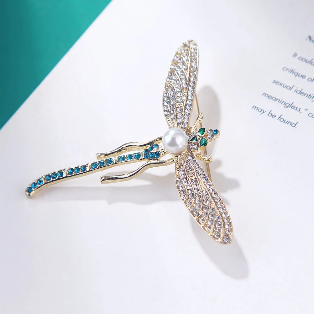 Dragonfly Brooch Vintage Decor Hat Lapel Pin European Fashion Brooches Clothes Ornament Alloy Shawl Women Scarf