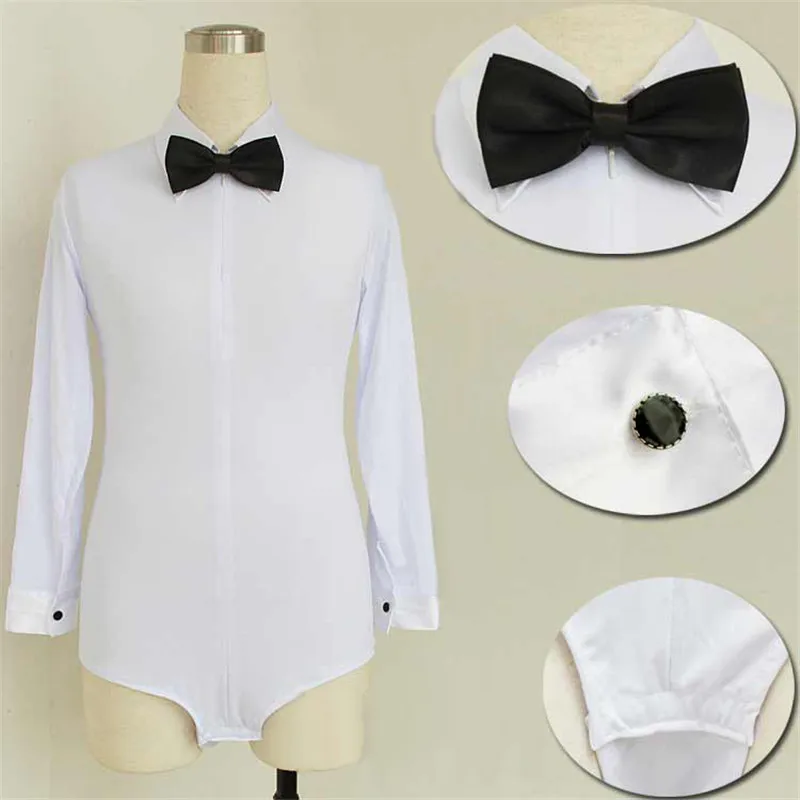 Long Sleeves child Latin Shirt boys Dance Tops Boys White Ballroom Dance Clothing Salsa/Cha Cha/Rumba Dancing Clothes