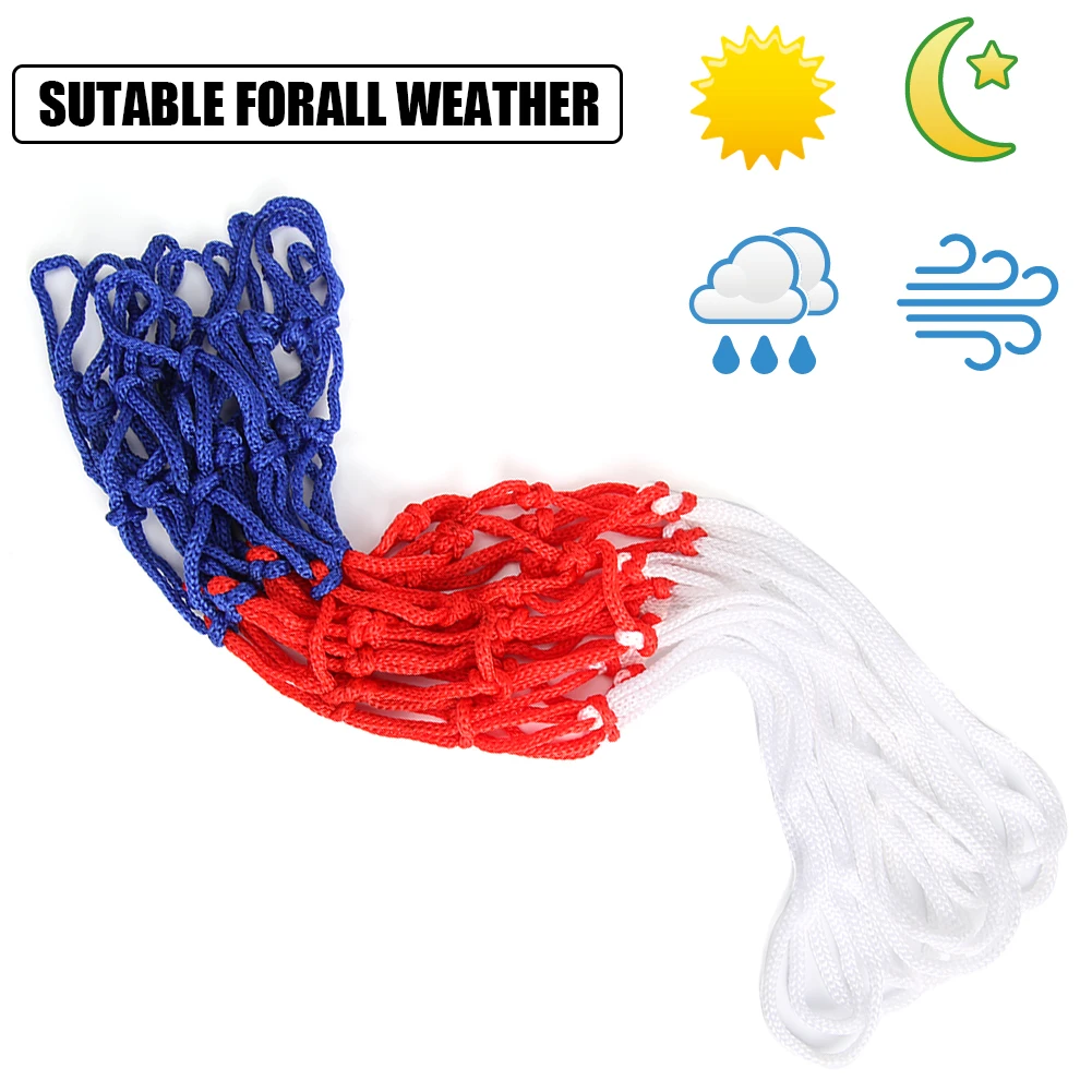 Basketball Net 39/50cm Rim Mesh Standard Sports 12 Loops Durable Outdoor Hoop