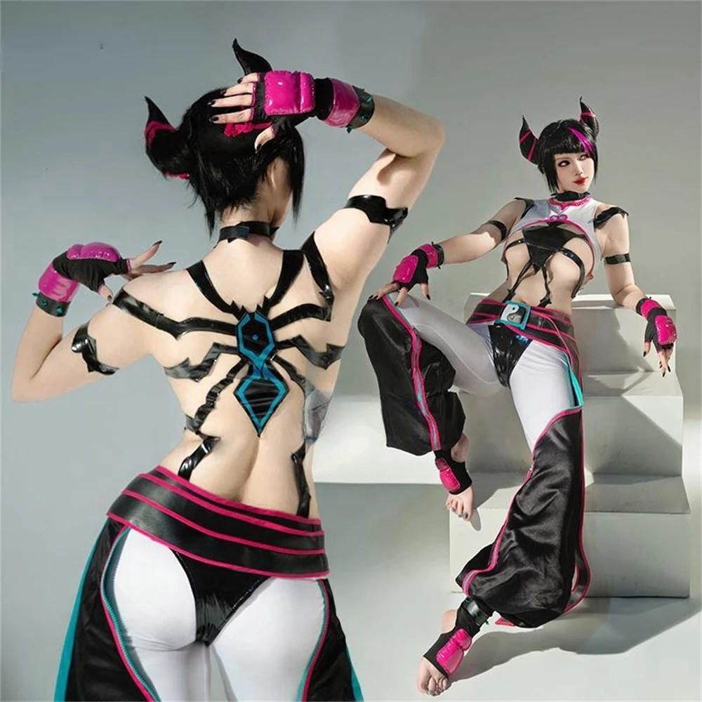 Han Juri Street Fighter Costume Cosplay Donna Uniformi Di Halloween Gioco Cosplay Sexy