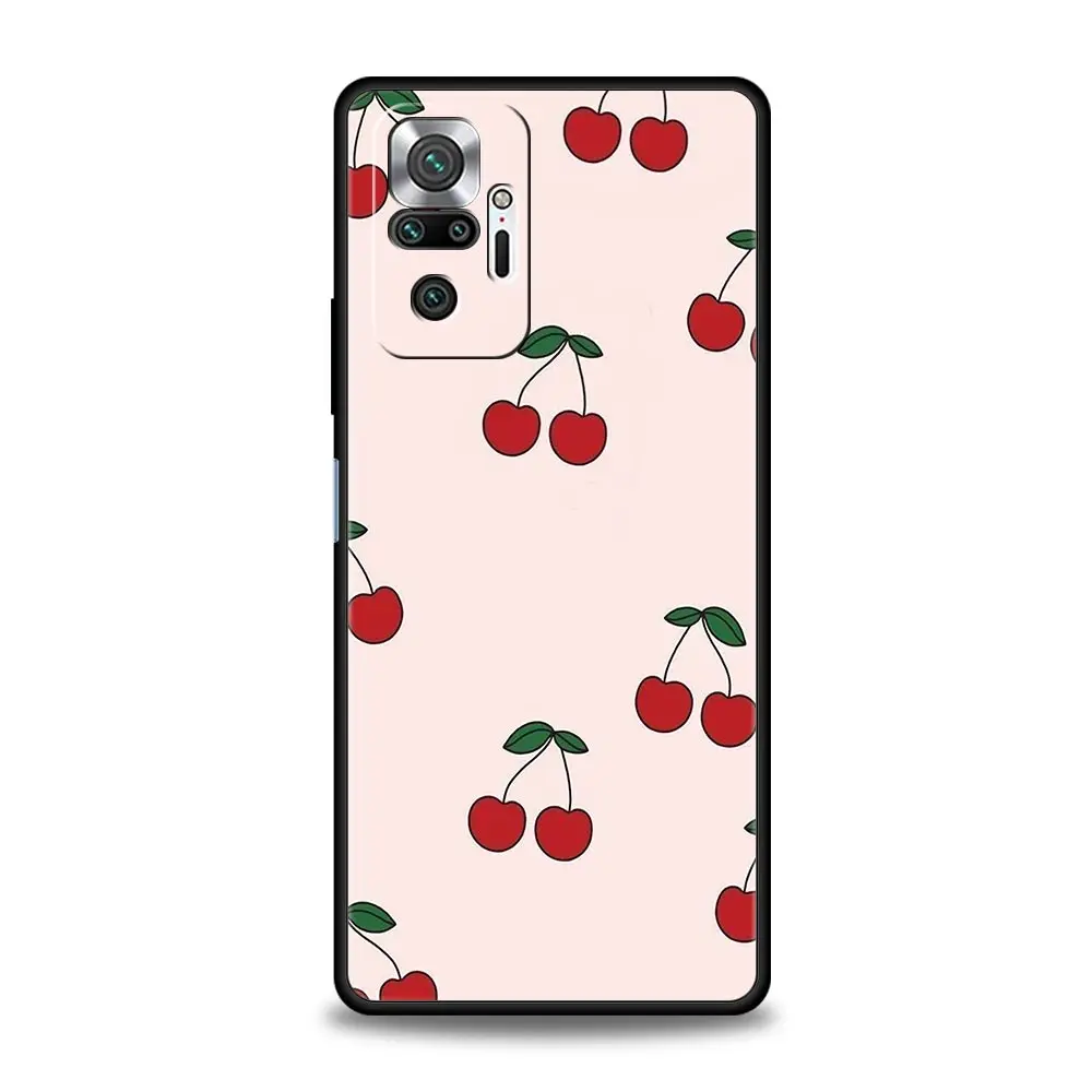 Cute Cherry Bow Soft TPU Phone Case Cover