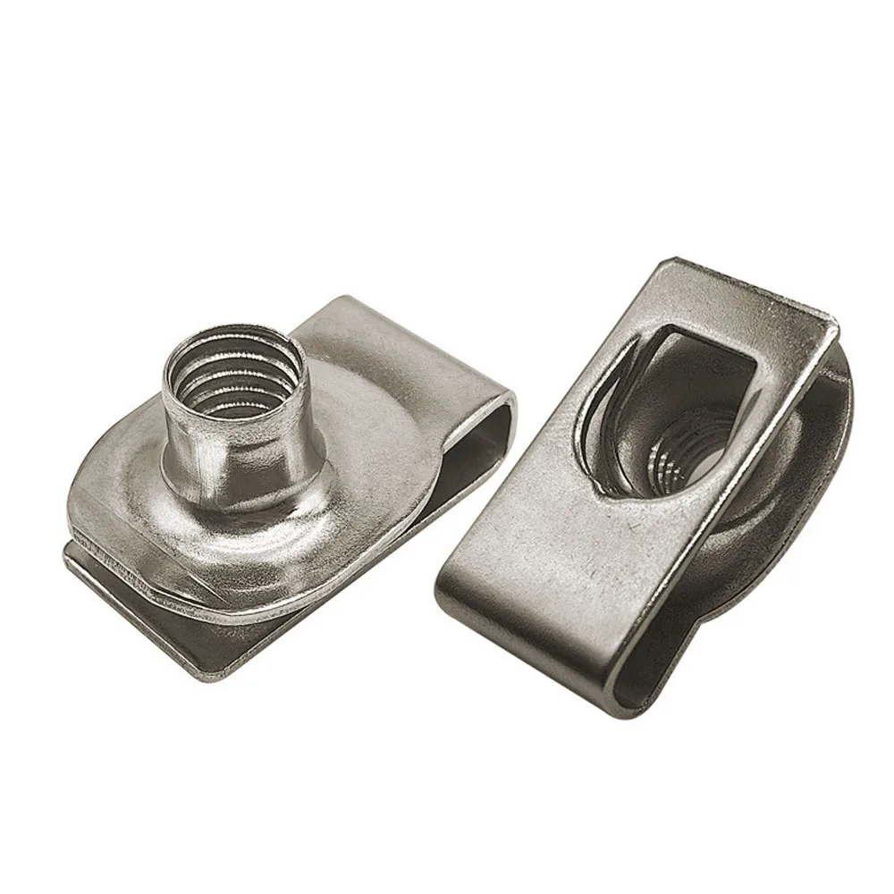 Knpwer 200 Stück Gewinde Clip Mutter Set - U-Typ Blechmuttern Mit Schrauben