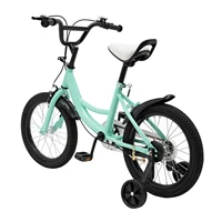 Vélo pour enfants de 16 pouces, vélo pour enfants avec roues d'apprentissage amovibles, vélo, véhicule d'apprentissage réglable en hauteur, adapté pour 6