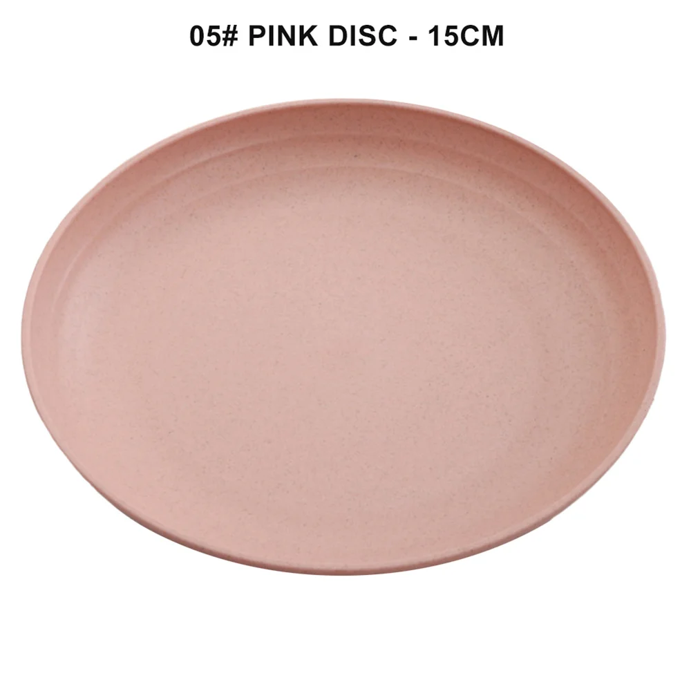 Wheat Straw Plates Lightweight Unbreakable Dinner Plates Dishwasher Microwave Safe Household Dumpling Plate wheat straw dish