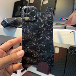 Premium Real Carbon Fiber Ultra - Thin Aramid Case - iPhone 15 (1 Gloss with hole)