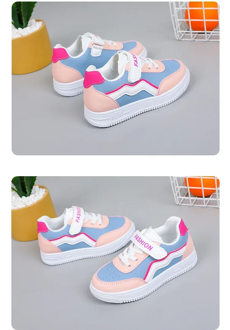 Girls Purple Non-Slip Sneakers - Casual Breathable Outdoor Running Shoes