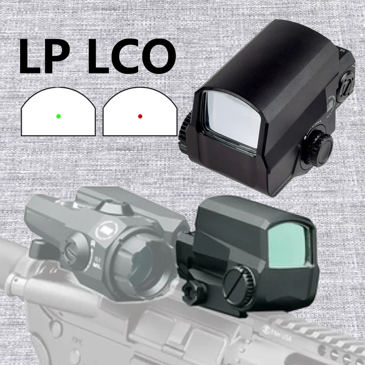 

Tactical Metal LP LCO Red Green Dot Sight Holographic Sight Hunting Scopes Reflex Sight Fit Airsoft AR15 AK47 20mm Rail Mount