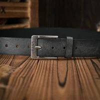 Une ceinture rétro décontractée pour hommes et femmes, style occidental! Ceinture en cuir PU avec boucle en métal, adaptée à un travail quotidien 6