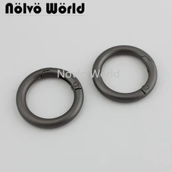 20-100pcs 4 Size 19-25-32-38mm matte gunmetal metal O ring spring ring key ring decorative buckle diy hardware accessories