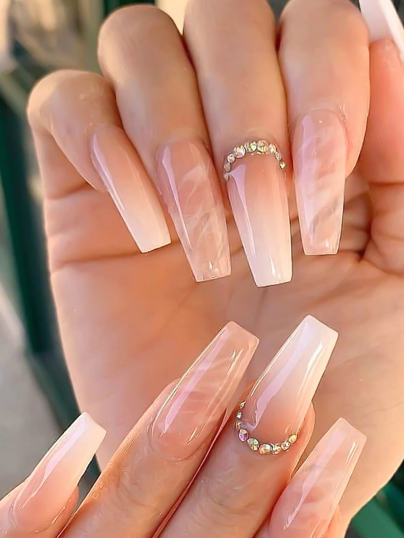 

Градиентные цветные мраморные накладные ногти хорошая воздухопроницаемость и гибкость накладные ногти для дома сделай сам и маникюрный салон