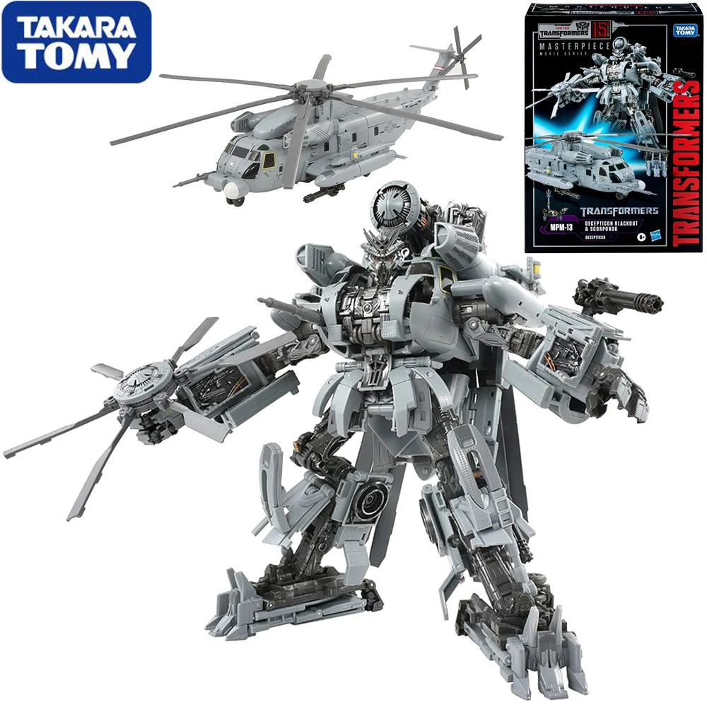 In Magazzino Original Takara Tomy Transformers Movie Capolavoro Series Mpm-13 Blackout Scorponok Action Figures Da Collezione Toys